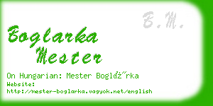 boglarka mester business card